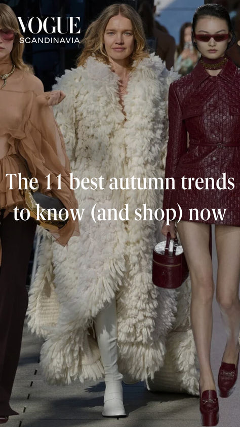 Vogue Scandinavia delivers a round-up of the best pieces to invest in from the 11 biggest autumn trends. Vogue Fashion Trends 2025, Vogue Fashion Trends, Vogue Scandinavia, Autumn Trends, Oscar Dresses, Perfect Coat, Muted Color Palette, Summer Fashion Trends, Pony Hair