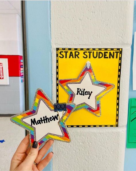 Line Leader Chart, Star Student Board, Star Student Poster, Star Themed Classroom, Teaching Hacks, Student Posters, Star Student, Hacks To Try, Student Of The Week