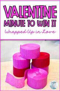 Valentine Minute To Win It, Classroom Valentines Party, Kids Valentine Party, Valentines Class Party, Valentine's Day Party Games, Valentine Party Game, Kindergarten Valentines, Valentines Games, Minute To Win