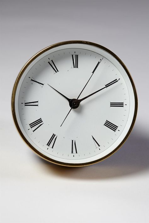 Henning Koppel; Brass and Enameled Steel Wall Clock for Louis Poulsen, 1950s. Danish Art, Applied Art, Home Clock, Tic Toc, Retro Industrial, Design Objects, Wall Clock Design, Louis Poulsen, Tick Tock