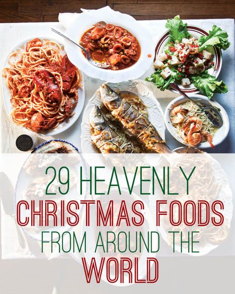 Around The World Christmas, Heavenly Christmas, Food Around The World, Christmas Potluck, Traditional Christmas Dinner, Traditional Christmas Food, Foods From Around The World, Festival Foods, Christmas Dinners