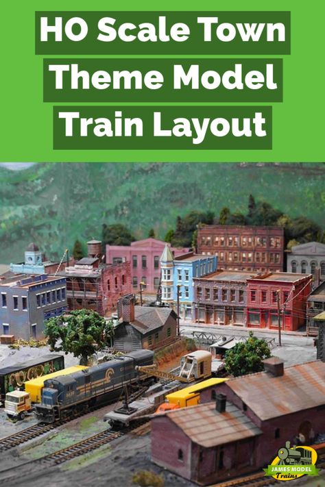 This HO scale model train layout of a regular home town. The initial views of the layout start off with a tunnel and a nice house building right before the entrance. Model Train Buildings, 4x8 Ho Train Layout Ideas, Town Layout, Ho Train Layouts, Ho Scale Buildings, Ho Scale Train Layout, Rail Train, Nice House, Train Room