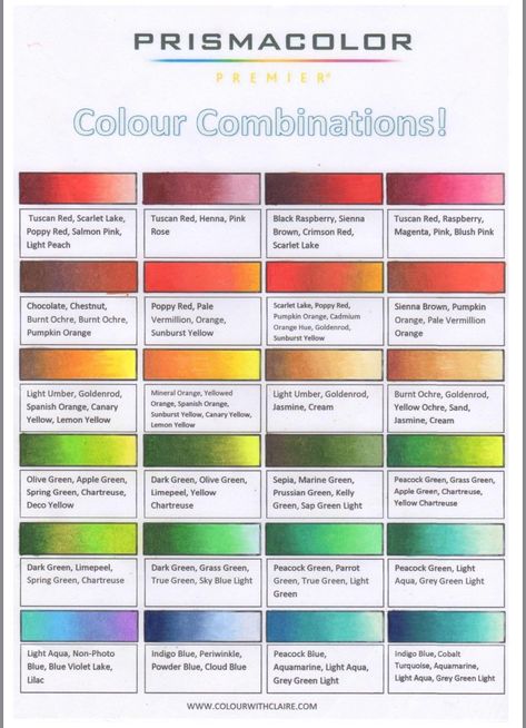 Prismacolor Blue Combinations, Prismatic Color Palette, Colored Pencil Techniques For Beginners, Prisma Color Combinations, Prismacolor Pencils Combinations, Prismacolor Color Combinations Chart, Prismacolor Chart, Prismacolor Color Combinations, Polychromos Color Combinations