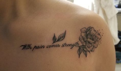 Collor Bone Tats, Cute Tattoos For Women Collarbone, Collar Bone Tattoo Ideas Quotes, Chest Words Tattoos For Women, Tattoos On The Shoulder For Women, Tattoos By Collar Bone, Tattoo By Collar Bone, You Accept The Love You Think You Deserve Tattoo, Meaningful Collar Bone Tattoos For Women