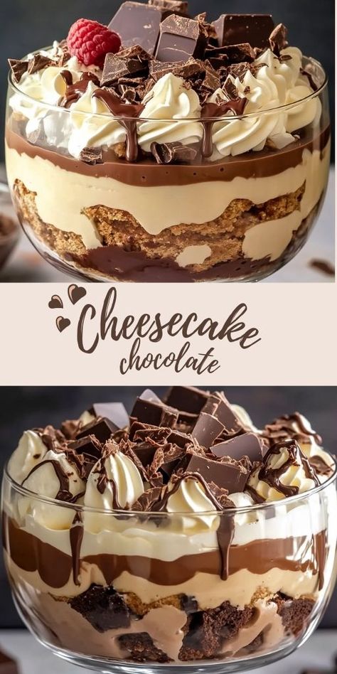 Baileys Cheesecake Trifle, Bailey Chocolate Cheesecake Trifle, Bailey’s Chocolate Cheesecake Trifle, Baileys Chocolate Cheesecake Trifle, Baileys Trifle Recipes, Thanksgiving Trifle Desserts, Trifles Desserts, Baileys Trifle, Chocolate Cheesecake Trifle