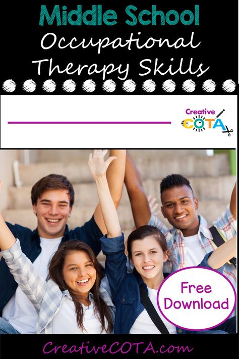 Do you struggle to find age-appropriate skill-building activities for middle school students? Check out resources for fine motor, gross motor, visual perception, handwriting, social-emotional learning skills, and more. Check out this post for occupational therapy activity ideas, games, and freebies for your older students. These activities work for early finishers and classroom management as well. Learning Activities For Middle Schoolers, Middle School Occupational Therapy, Middle School Fine Motor Activities, Middle School Occupational Therapy Ideas, School Based Occupational Therapy, Occupational Therapy Activity, Executive Functioning Activities, 6th Grade Activities, Emotional Activities