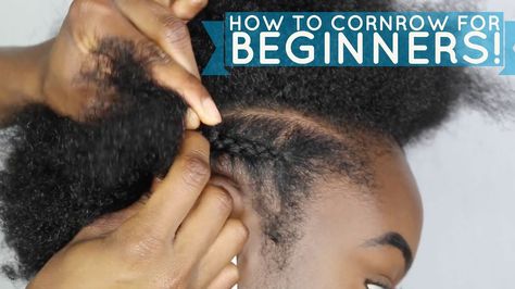 How to braid/cornrow FOR BEGINNERS! - https://blackhairinformation.com/video-gallery/how-to-braidcornrow-for-beginners/ Cornrow For Beginners, Short Haircuts Black Hair, Natural Hair Journey Tips, Hair For Beginners, Hair Journey Tips, Braid Your Own Hair, Black Natural Hair Care, Two Braid Hairstyles, How To Braid