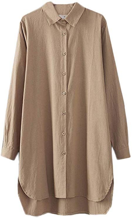 Long Shirt Outfits, Women Shirt Designs, Long Shirt Tops, Trendy Fashion Tops, Shirts Design, Simple Trendy Outfits, Modest Fashion Outfits, Womens Long Sleeve Shirts, Button Down Blouse