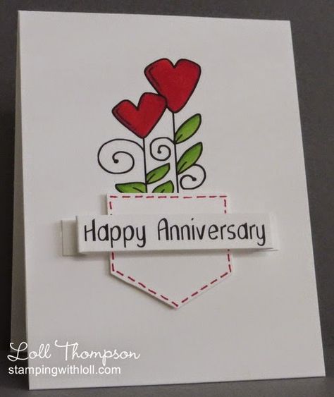 Stamping with Loll: Happy Anniversary! Homemade Anniversary Cards, Anniversary Diy, Diy Anniversary Gift, Anniversary Cards Handmade, Happy Anniversary Cards, Diy Anniversary, Anniversary Greeting Cards, Wedding Anniversary Cards, Anniversary Card