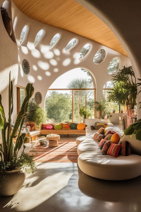 Earthship Home, Earthy Home, Cob House, Earth Homes, Natural Building, Earthship, Style Deco, Eco House, Dream House Interior