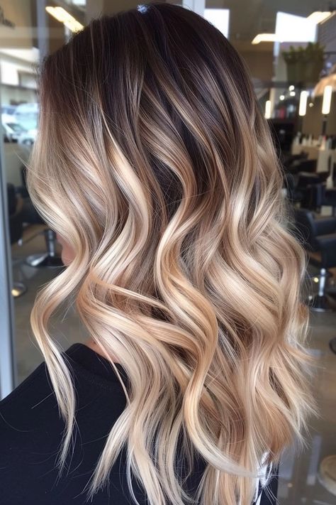 Sombre Hair VS Ombre Hair: What's The Big Difference? Blonde Balayage Long Curly Hair, Brunette Blonde Ombre Hair, Ombre Hair Color Natural Hair, Edgy Ombre Hair, Reverse Balyage Long Hair Blonde, Balayage Hair Summer 2024, Ombre Hair Color For Brunettes Long, Ombré Hair Brown To Blonde, Hombre Hair Brown Ombre Brunettes