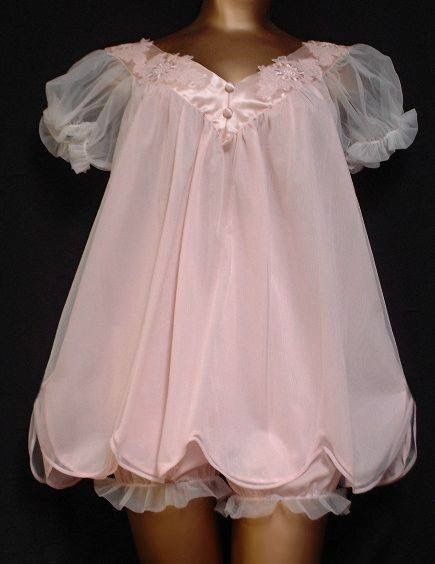 Babydoll pajamas with ruffle bloomers Baby Doll Pajamas, Pink Nightgown, Vintage Nightgown, Vintage Lingerie, Pajama Sets, Mode Vintage, Baby Doll, Look Fashion, Aesthetic Clothes