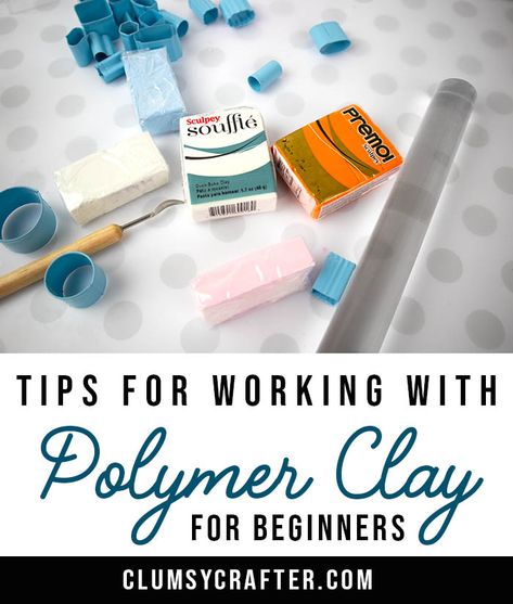 Clay For Beginners, Working With Polymer Clay, Polymer Clay Kunst, Diy Earrings Polymer Clay, Polymer Clay Jewelry Tutorials, Polymer Clay Diy, Polymer Clay Jewelry Diy, Polymer Crafts, Clay Jewelry Diy