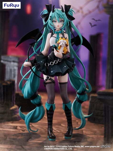 Gothic Outfit, Anime Figurines, Anime Dolls, 90s Grunge, Gothic Outfits, Anime Figures, Bat Wings, Hatsune Miku, Character Design Inspiration