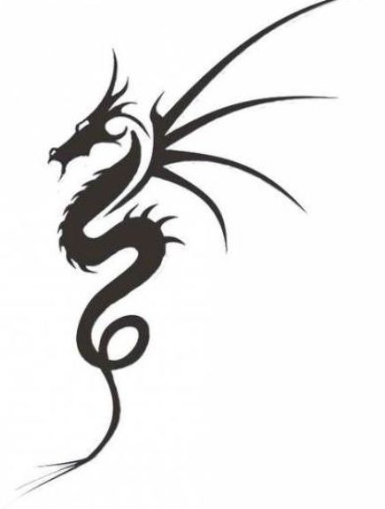 Dragon Henna Designs Simple, Simple Dragon Tattoo Men, Basic Dragon Tattoo, Dragon Simple Design, Dragon Tattoo Simple Minimalist, Dragon Geometric Tattoo, Men Tattoo Simple, Simple Dragon Design, Dragon Tattoo Easy Drawing