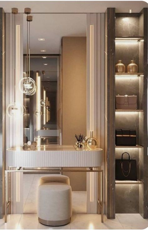 Dressing Table Ideas, Dressing Table Mirror Design, Dream Closet Design, Closet Design Layout, Bedroom Interior Design Luxury, Luxury Closets Design, Dressing Table Design, Bedroom Dressing Table, Wardrobe Interior Design