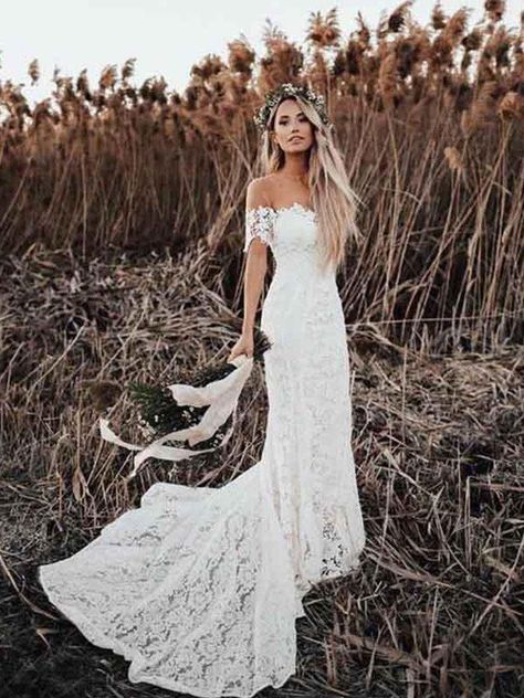 Plus Size Wedding Dresses, Cheap Wedding Dresses Plus Size 2020 - Hebeos Cheap Lace Wedding Dresses, Train Wedding Dresses, Court Train Wedding Dress, Wedding Dress Gallery, White Mermaid, Wedding Veils Lace, Lace Beach Wedding Dress, Rustic Wedding Dresses, Wedding Dress Train