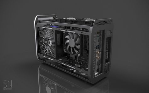 Diy Pc Case, Itx Case, Diy Pc, Pc Design, Desktop Setup, Pc Build, Custom Pc, Mini Itx, Pc Case