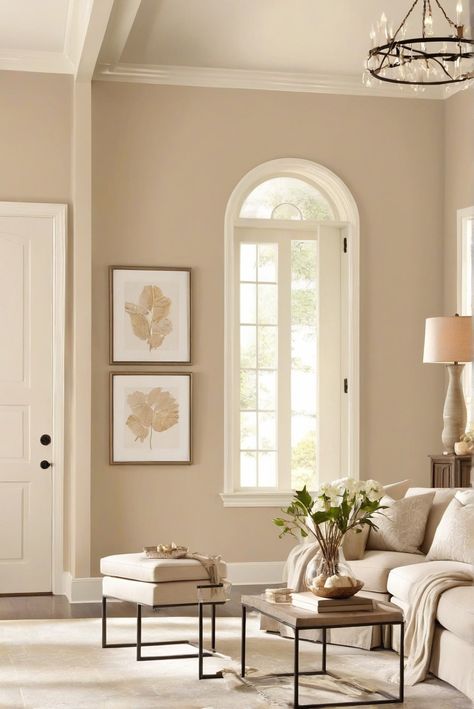 NeutralHomeBliss, WarmNeutralPaintColors, InteriorDesign, HomeDecor Aged Beige Behr Bedroom, Soft Paint Colors Bedroom, Living Room Neutral Paint Colors, Study Room Paint Colors, Warm Neutral Living Room Paint Colors, Warm Light Paint Colors, Neutral Warm Paint Colors, Sherwin Williams Warm Neutrals 2024, Cozy Neutral Paint Colors