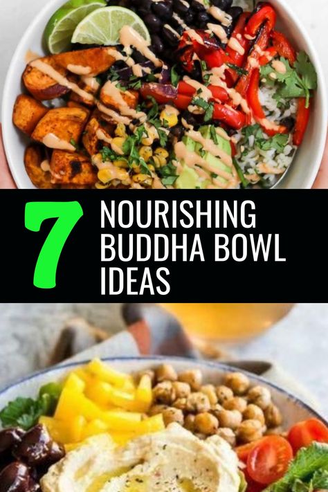 Discover an array of satisfying Buddha bowls to amp up your meal prep game. From colorful vegan Buddha bowl ideas to hearty and healthy options, browse through our collection of easy Buddha bowl recipes guaranteed to fuel your day. Whether you're a seasoned pro or new to the trend, find inspiration for adding delicious nutrition to your diet with these creative Buddha bowl recipes that are as beautiful as they are nourishing. Kickstart healthier eating habits with these diverse and flavorful Bud Budda Bowl Recipe, Buddha Bowl Ideas, Buddy Bowl, Recipes Bowls, Sweet Potato Buddha Bowl, Budha Bowls, Buddha Bowl Recipes, Tahini Dressing Recipe, Vegetable Bowls