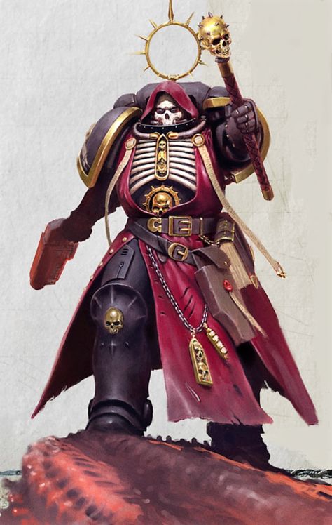 Space Marine Chaplain, Warrior Priest, Space Marine Art, Grey Knights, Warhammer 40k Art, Warhammer Models, Space Wolves, Warhammer Art, Warhammer 40k Artwork