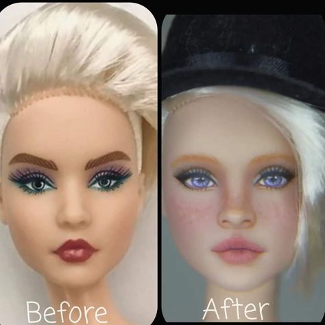 Barbie Scenes, Oak Dolls, Barbie Makeover, Barbie Repaint, Doll Makeover, Realistic Barbie, Barbie Kids, Ooak Barbie, Poppy Doll