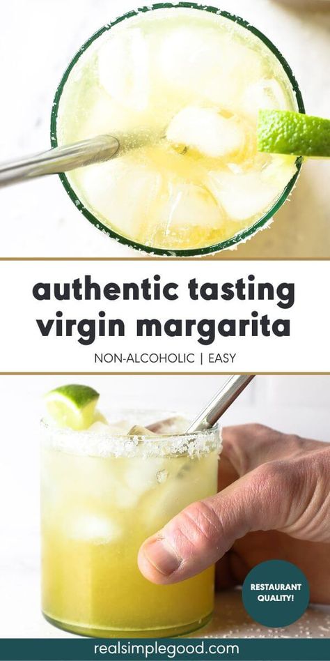 Virgin Jalapeno Margarita, Best Virgin Margarita Recipe, Margarita Recipes Virgin, Ritual Zero Proof Margarita, Mock Margarita Non Alcoholic Recipe, Na Margarita, Easy Mexican Drinks Non Alcoholic, Alcohol Free Margarita Recipe, Virgin Margaritas Non Alcoholic