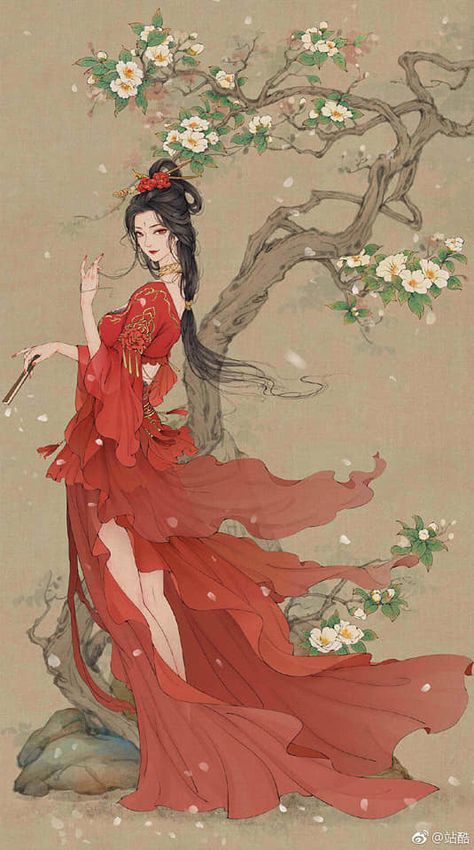 Chinese Inspired Painting, Ancient Chinese Art Painting, Chinese Historical Art, Chinese Fantasy Art, Chinese Ancient Art, Ancient Chinese Painting, Ancient China Art, Chinese Drawings, Ancient Japan