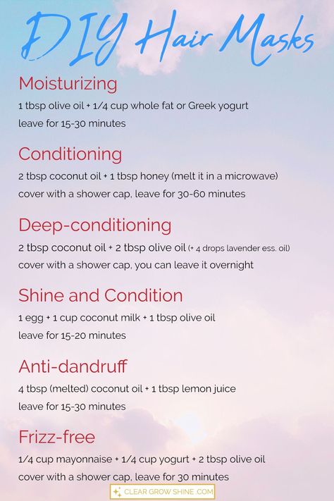 Easy Diy Hair, Hair Masks For Dry Damaged Hair, Moisturizing Hair Mask, Homemade Hair Treatments, Hair Mask Recipe, Deep Conditioning Hair Mask, Homemade Hair Mask, Conditioning Hair Mask, Best Hair Mask