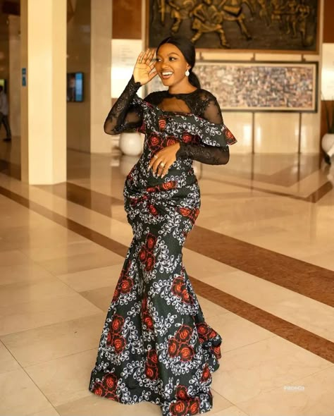 Latest Ankara Long Gown Collection | Ankaragrid Ankara Long Gown Styles For Ladies, Latest Ankara Long Gown Styles, Ankara Prom Dress, Ankara Dress Designs, Ankara Long Gown, African Party Dresses, Nigerian Lace Styles Dress, Ankara Long Gown Styles, African Prom Dresses