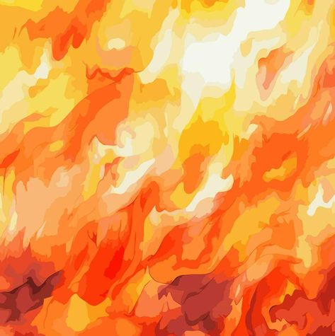 Fire. Fire flame background. Color vector illustration. Watercolor. Fire Vector Illustrations, Fire Abstract Art, Fire Background Drawing, Fire Illustration Art, Fire Graphic Design, Fire Reference, Flames Illustration, Flame Texture, Fire Watercolor