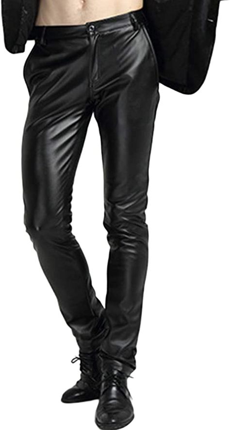 Pvc Trousers, Lederhosen Outfit, Slim Fit Suit Pants, Leather Pants Outfit, Biker Pants, Mens Leather Pants, Chandler Riggs, Leder Outfits, Black Leather Pants