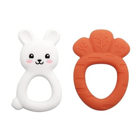 Amazon.com : Teething Toys for Babies 0-6 Months, PAPACHOO 2 Pack Bunny Carrot Super Soft Silicone Baby Soothing Teether Toy, Chew Silicone Infant Toys for Baby Teething Relief, Bpa Free : Baby Baby Boy Registry, Teethers For Babies, Teething Toys For Babies, Baby Bunny Toy, Pet Regression, Infant Toys, Baby Lulu, Bunny Carrot, Baby Teether Toys