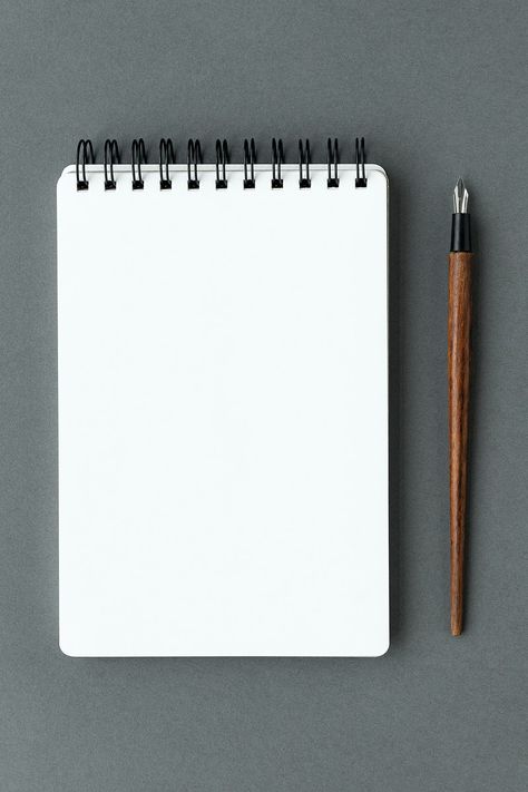 Blank plain white notebook with a fountain pen | premium image by rawpixel.com / Ake Write On Pictures, White Notebook, Writing Paper Printable Stationery, Writing Paper Printable, Photo Art Frame, Powerpoint Background Design, Instagram Frame Template, Framed Wallpaper, Flat Lay Photography