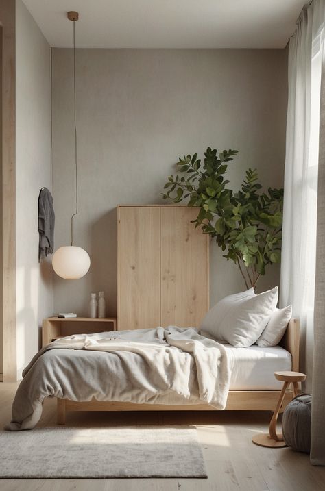 Scandinavian Interior Ikea, Modern Scandinavian Interior Bedroom, Scandinavian Bedroom Ideas, Scandinavian Interior Bedroom, Scandi Bedroom, Modern Scandinavian Interior, Bedroom 2024, Small Bedroom Layout, Small Apartment Bedrooms