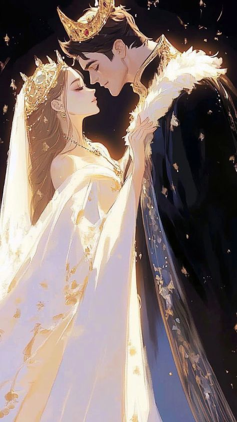 King Queen Aesthetic Couple, King And Queen Aesthetic Couple, King And Queen Wallpaper, King And Queen Aesthetic, Lovers Drawings, Lovers Poses, Wedding Couple Art, Wedding Couple Aesthetic, King And Queen Art