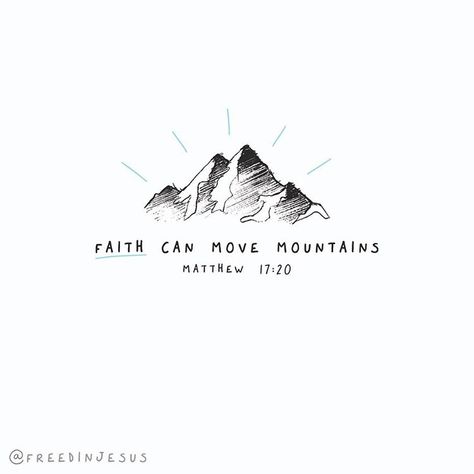 AMEN! “Jesus replied, “Because you have so little faith. Truly I tell you, if you have faith as small as a mustard seed, you can say to… Mustard Seed Tattoo, Seed Tattoo, Present Drawing, Mustard Seed Faith, Mountain Quotes, Faith Moves Mountains, Faith Tattoo, Matthew 17 20, Mountain Wallpaper