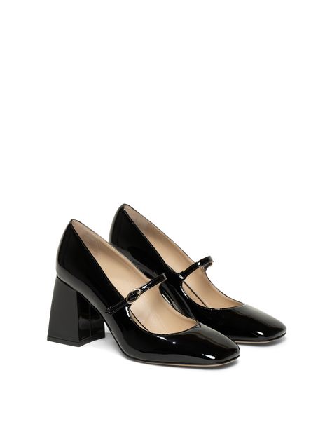 The Bianca - Black / 38 May Jane Shoes, Dainty Heels Classy, Black Heeled Mary Janes, Marry Jane’s, Block Heels Aesthetic, Women’s Dress Shoes, Winter Formal Shoes, Small Black Heels, Marry Jane Shoes