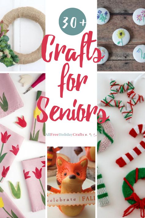 Learn a new skill, expand your creativity, and create something truly unique by tackling one of these simple crafts for seniors. Craft Ideas For Seniors, Assisted Living Crafts, Elderly Activities Crafts, Unique Craft Ideas, Seasonal Decor Ideas, Elderly Crafts, Nursing Home Crafts, Ideas For Seniors, Easy Yarn Crafts