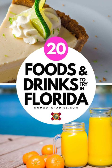 Florida Party Theme, Florida Food Recipes, Florida Themed Party, Florida Desserts, Florida Drinks, Florida Party, Florida Recipes, Conch Fritters, Drinks To Try