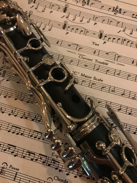 Clarinet Sheet Music Aesthetic, Bass Clarinet Aesthetic, Aesthetic Clarinet, Band Kid Aesthetic, Clarinet Pictures, Clarinet Aesthetic, Flute Aesthetic, Instruments Aesthetic, Band Instruments