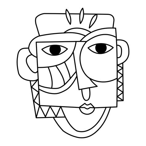 Pablo Picasso Kids Coloring Pages Picasso Activities For Kids, Picasso Faces For Kids, Picasso Art For Kids, Picasso Coloring Pages, Picasso Art Projects For Kids, Picasso Mask, Picasso Illustration, Cubism Art Picasso, Picasso For Kids