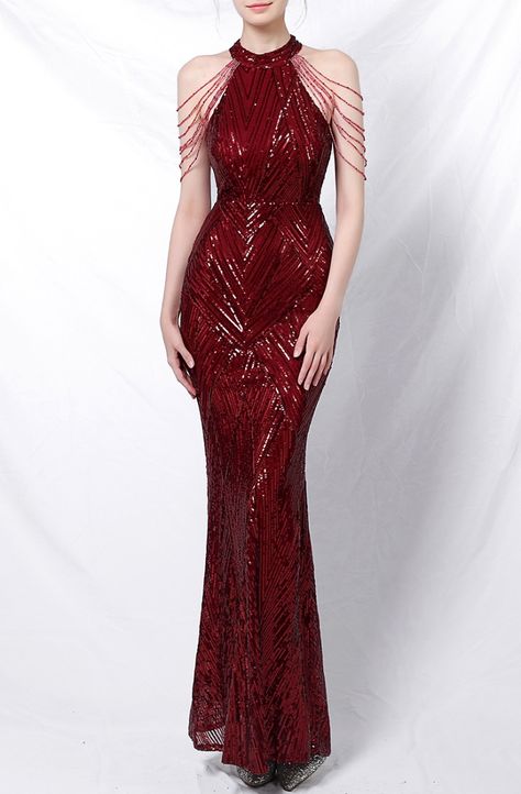 Simple Elegant Dresses, Mystical Mermaid, Red Evening Gown, Elegant Red Dress, Bodycon Gown, Mermaid Magic, Simple Wedding Gowns, Blouse Casual Fashion, Gowns For Women