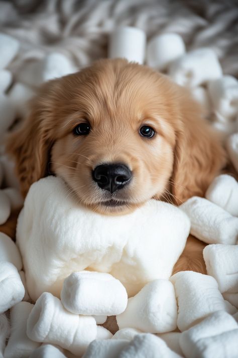 Cute Puppies Golden Retriever, Fluffy Dog Breeds, Big Fluffy Dogs, Adorable Golden Retriever, Smiling Animals, Puppy Snuggles, Cute Dogs Images, Cute Small Animals, Cute Animals Puppies