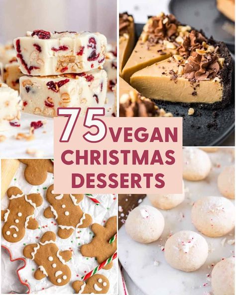 Vegan Christmas Party, Vegan Christmas Treats, Vegan Holiday Desserts, Vegan Christmas Desserts, Vegan Xmas, Vegan Christmas Cookies, Vegan Holiday Recipes, Vegan Christmas Recipes, Vegan Candies