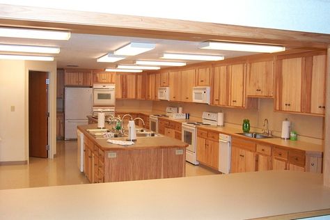 Hall Kitchen Ideas, Church Cafe Design, Church Fellowship Hall, Apartment Kitchen Storage Ideas, Fellowship Hall, Kitchen Inventory, Commercial Kitchen Design, Kitchen Projects Design, Church Fellowship