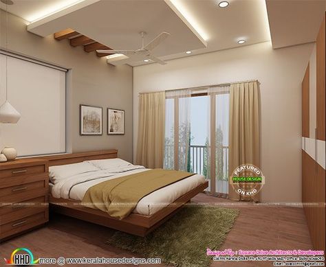 Modern bedroom interior Latest Celling Design Bedroom, Pop For Bedroom, Bedroom Pop Ceiling Design Modern, Fall Ceiling Designs For Bedroom, Fall Sealing, Ceiling Photos, Pop Design For Bedroom, Indian Bathroom, Bedroom Pop Design