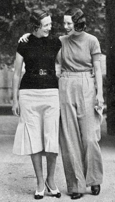 Fashion From the Past: All About 1930s Style 30s Outfits, 1930s Outfits, Style Année 20, Vintage Fashion Style, Pant Trousers Women, Vintage Fashion 1930s, 1930 Fashion, Fashion Style Women, Patron Vintage