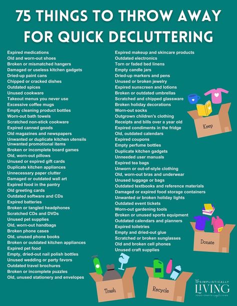 declutter list Declutter Fast, Decluttering List, Household Cleaning Schedule, Empty Candle Jars, Decluttering Inspiration, Declutter Home, Organization Station, Decluttering Tips, Easy Cleaning Hacks