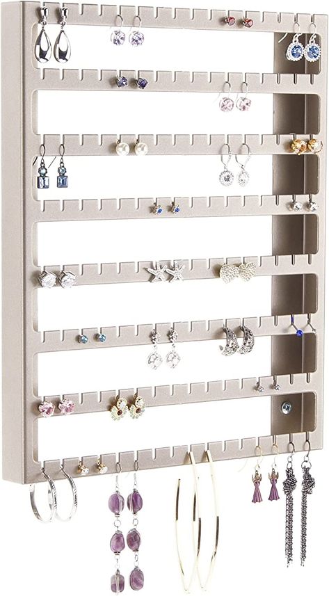 Earring Holder Wall, Earing Organizer, Display Closet, Stud Earring Organizer, Stud Earring Storage, Diy Earring Holder, Stud Earrings Holder, Wall Mount Jewelry Organizer, Jewelry Organizer Wall